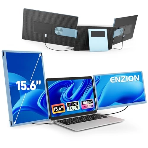 Laptop Screen Monitor Extender - S6 Blue 15.6 Inches 1920x1080