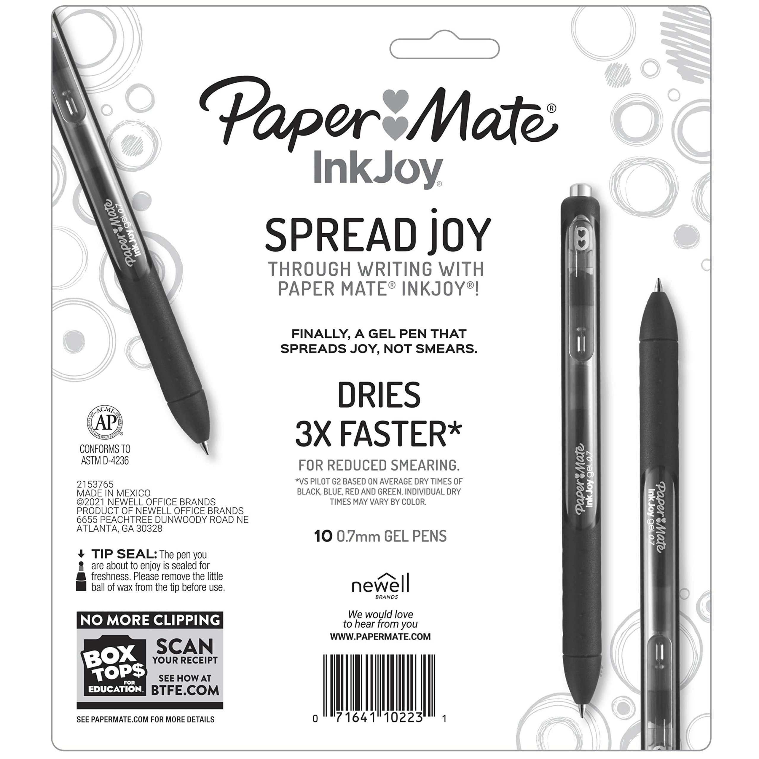InkJoy Gel Pens - 10 Count 0.7mm