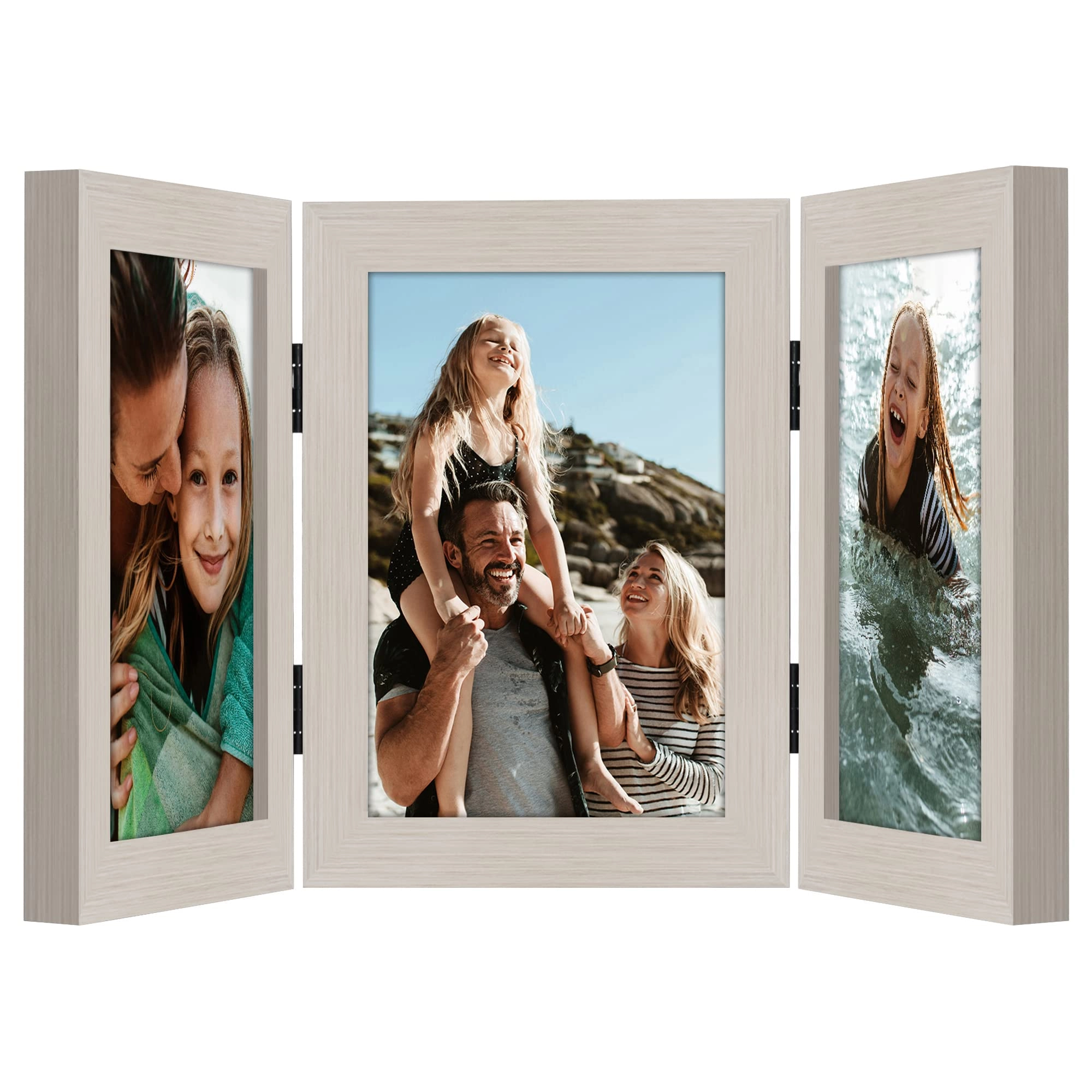 Hinged 3 Picture Frame - 5X7