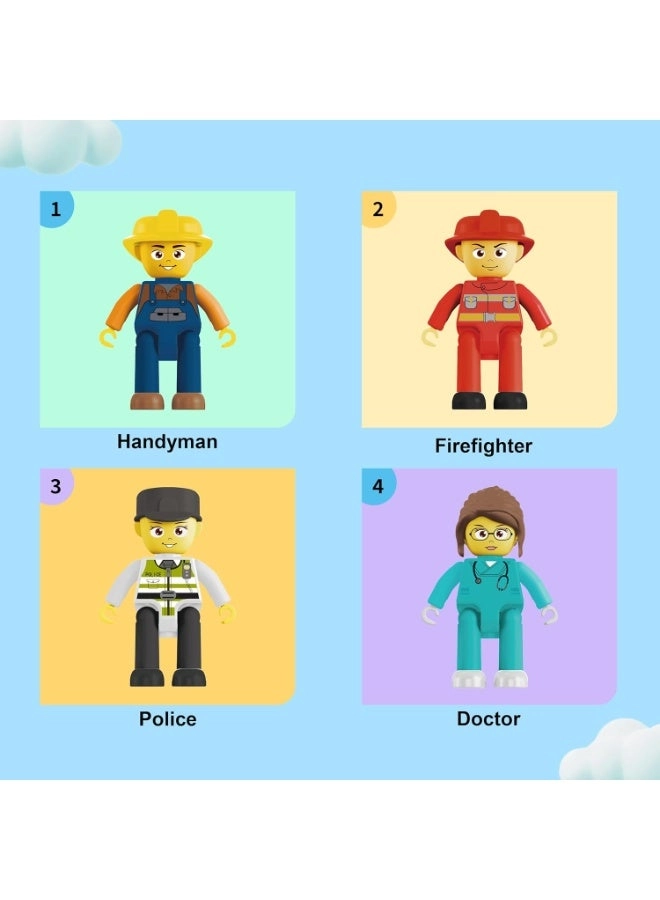 City Builder Character Figures - 4pcs