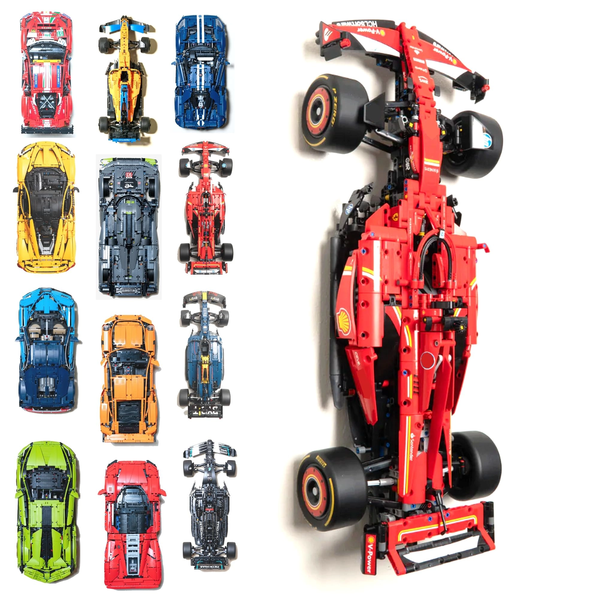 Wall Mount Compatible for Lego - Made in France Plastic