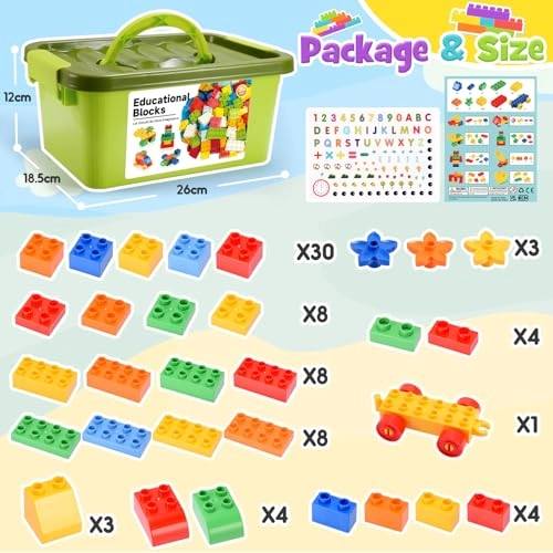 Large Building Blocks Set - 73 pcs