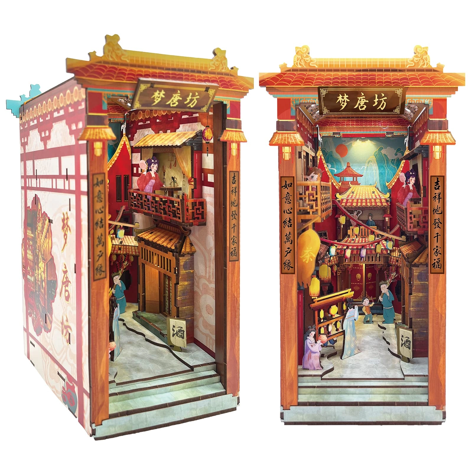 DIY Dollhouse Miniature Book Nook - Dream of Tang Dynasty