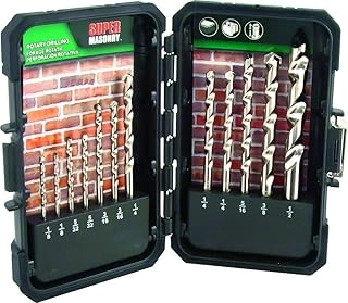 MIBRO 895080 Super Masonry Slow Spiral Rotary Drill Bit Set - 12 Pieces