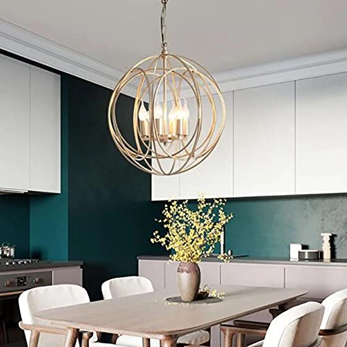 E14 Nordic Post-modern Dining Room Lamp - 40*45cm Golden