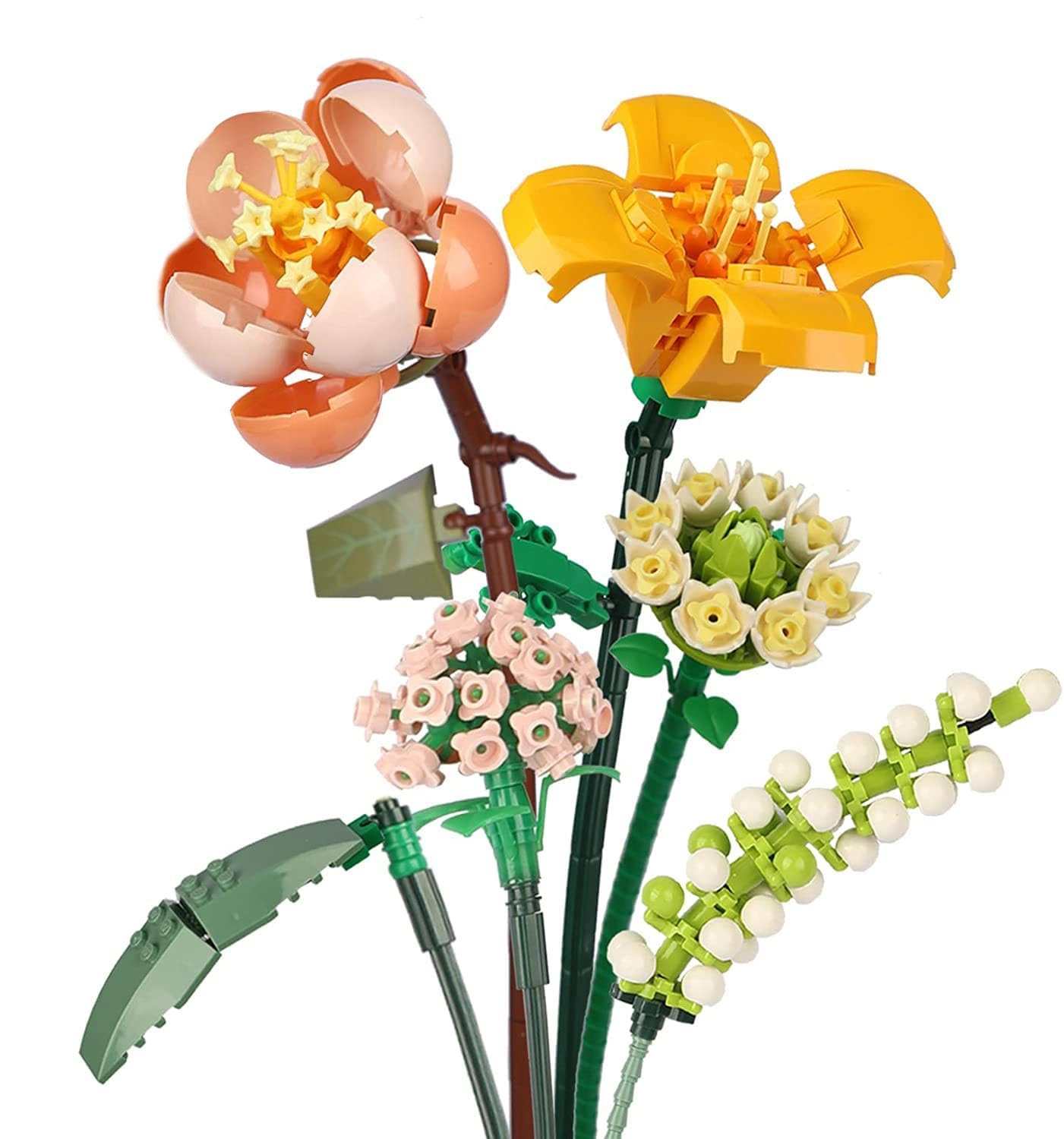 TERRIFI Flower Bouquet Building Block Set - Plastic