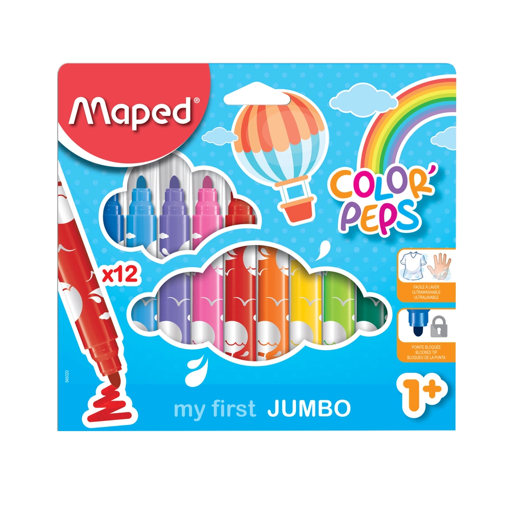Color Peps Felttip Monster - 12 Colors