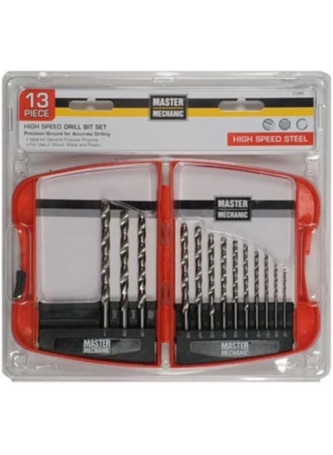 Master HSS Drill Bit Set - High Speed Steel (HSS) 13-Piece