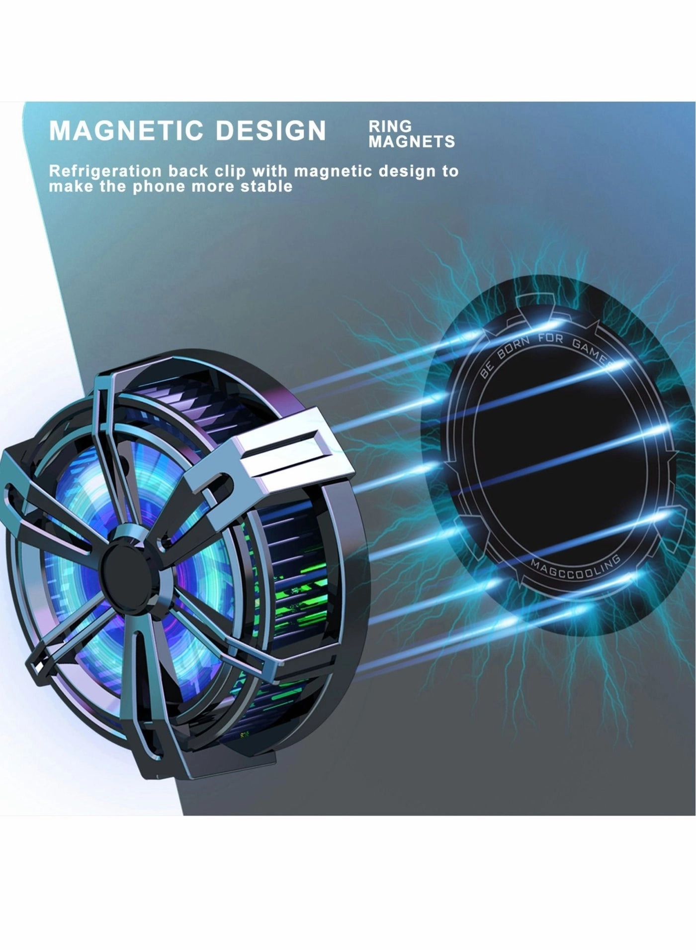 Mobile Phone Cooler - MagSafe Magnetic Cooling Fan