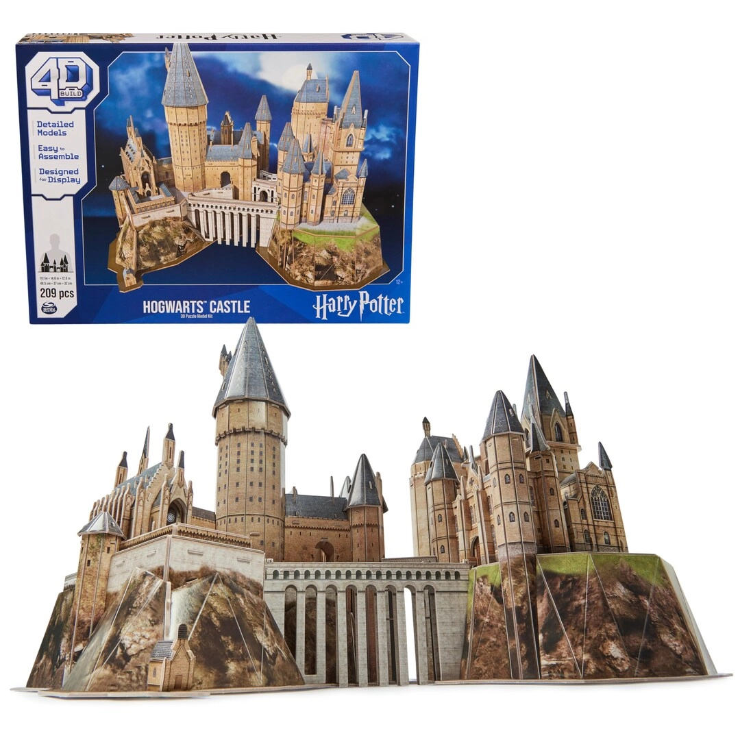 4D Build Harry Potter Hogwarts Castle 3D Puzzle - 209 pcs