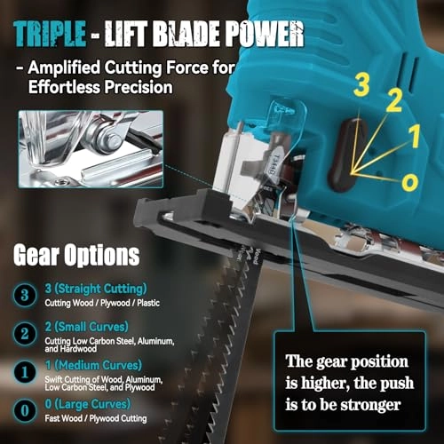 Cordless Electric Jigsaw - 500W