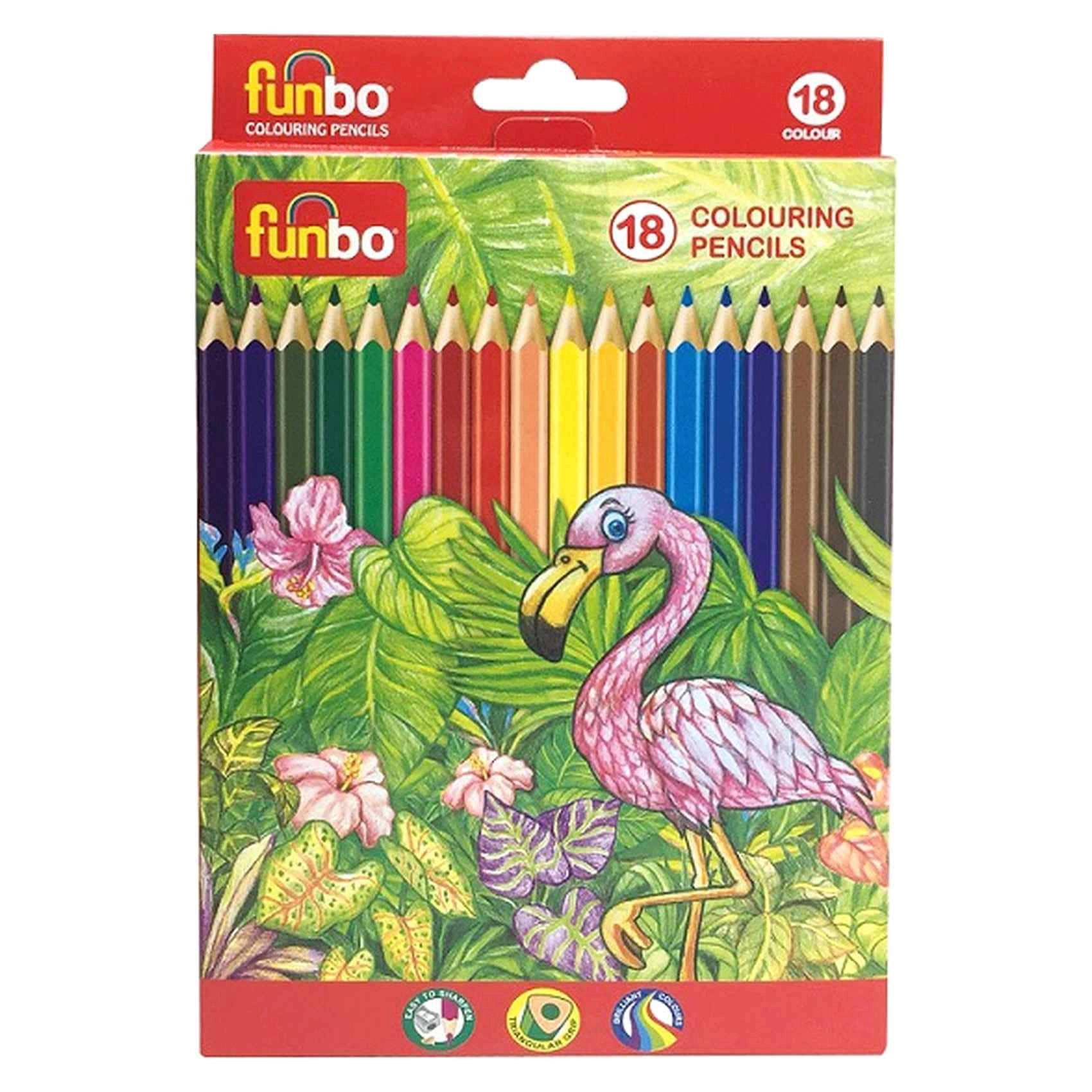 Carrefour Funbo Colour Pencil - 18 PCS