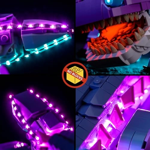 LED Light Set - 77077 Compatible Purple Battery & USB Powered