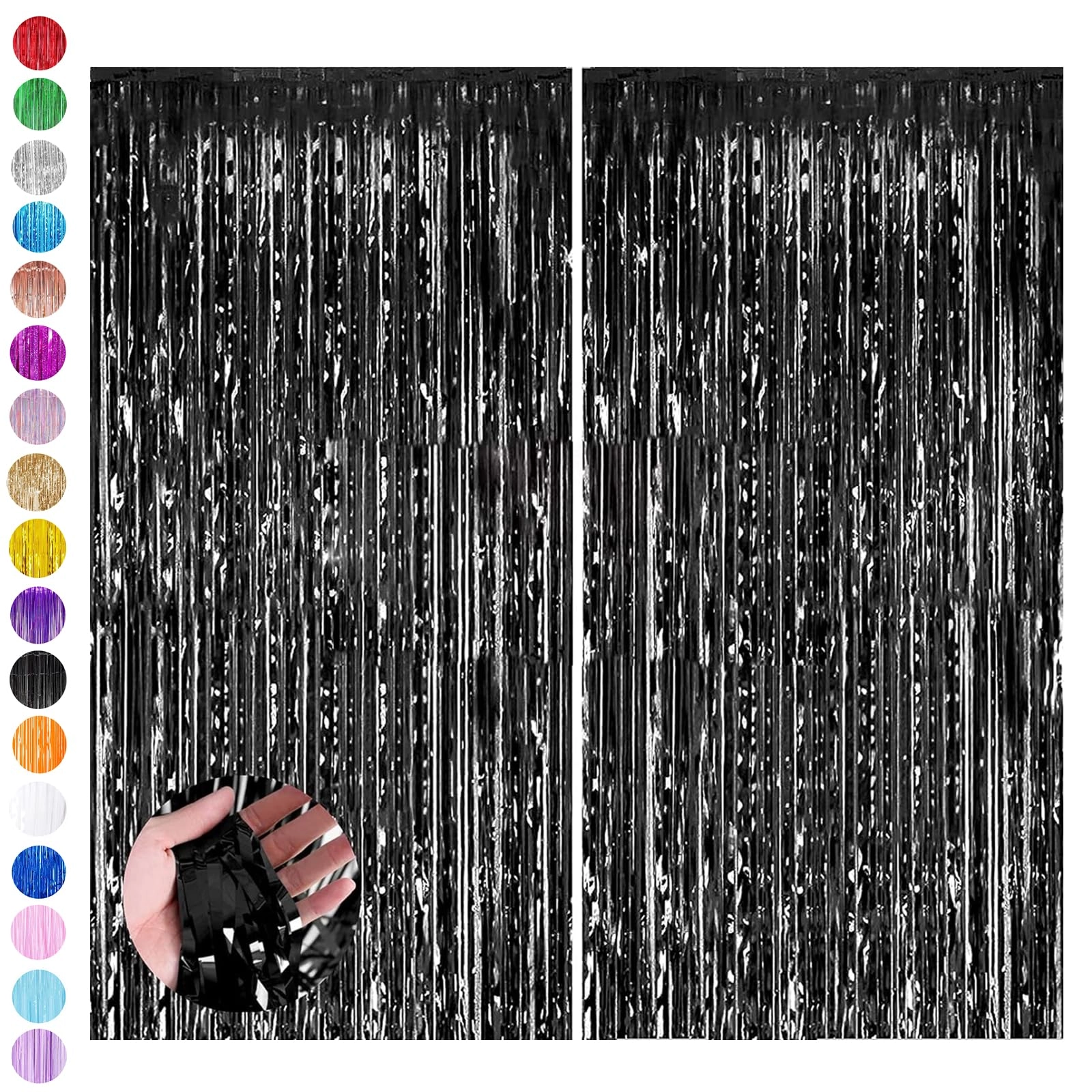 Tinsel Curtain - 2pcs Birthday Wedding Holiday Party
