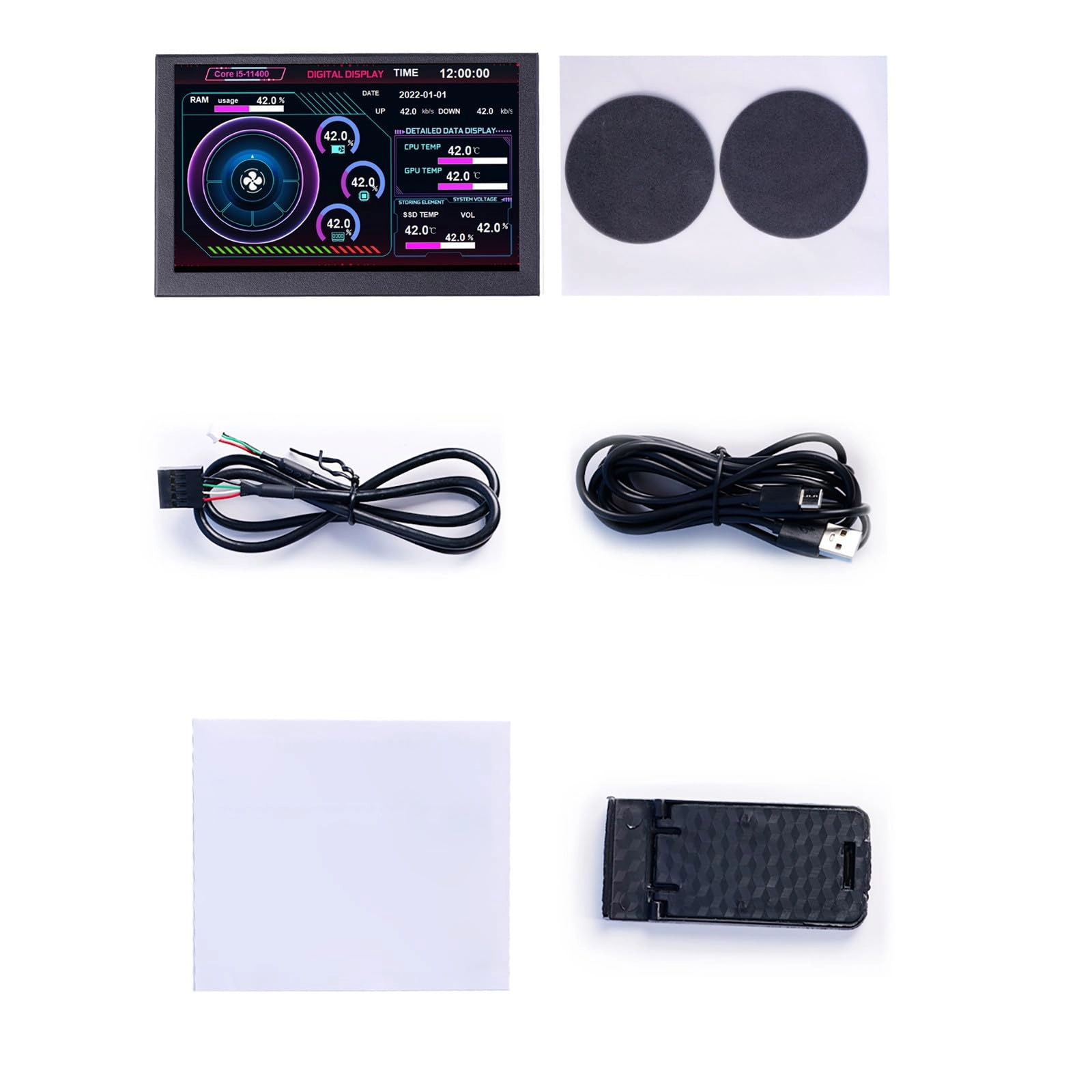 ZEZEFUFU 5inch IPS TYPE-C Secondary Screen - 5inch 800*480