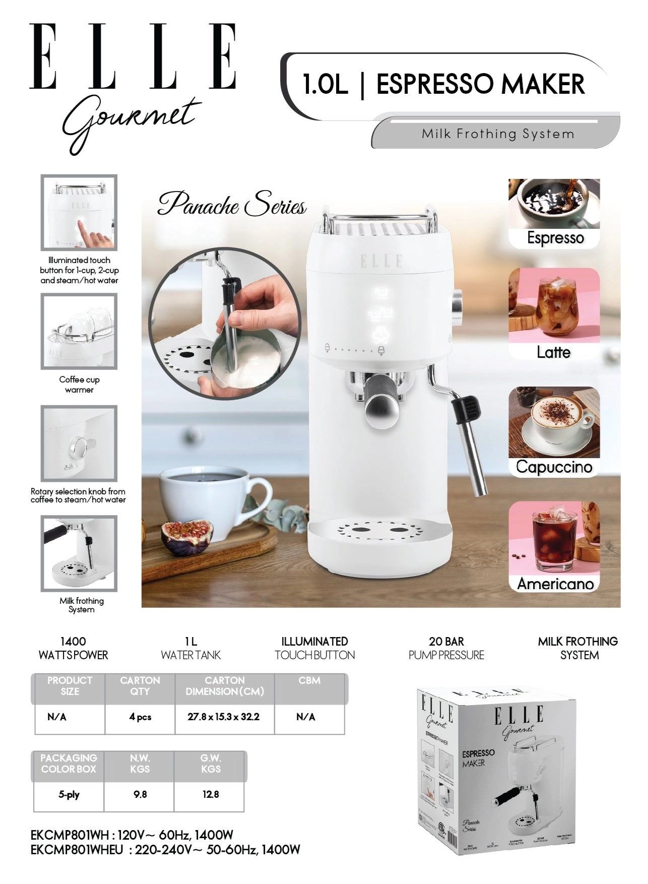 Panache Series - Milk Frother Cup Warmer
