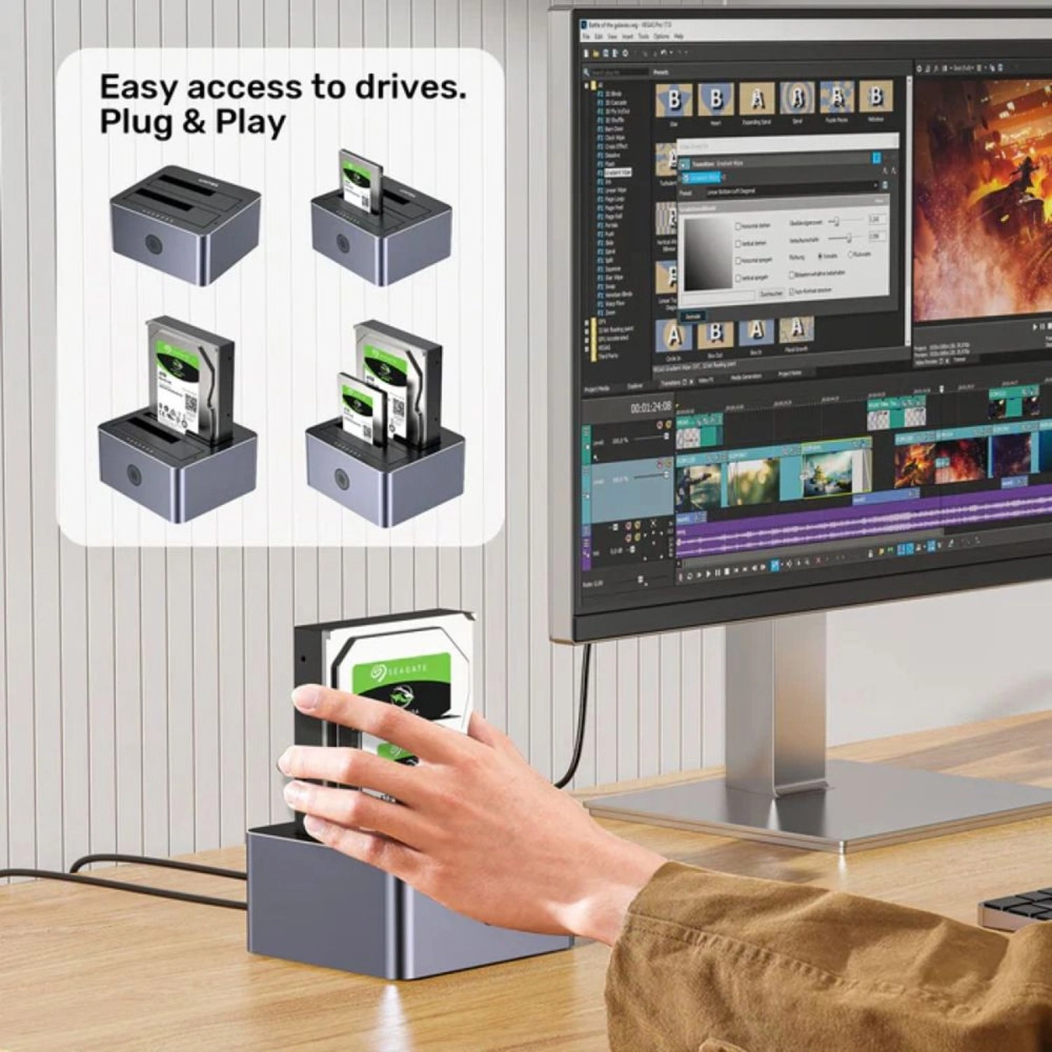 Dual-Bay SATA Docking Station