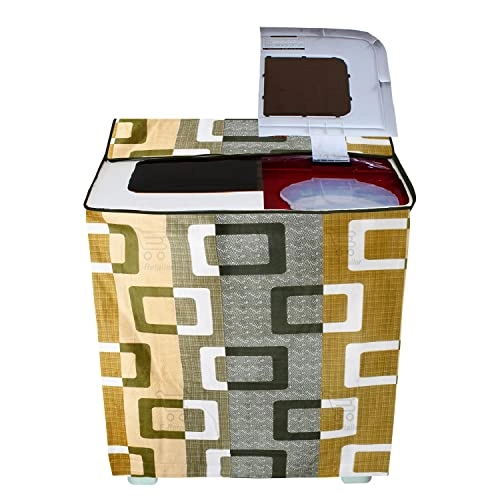 PVC Waterproof Front Load Washing Machine Cover - 5KG to 7.5KG Blue