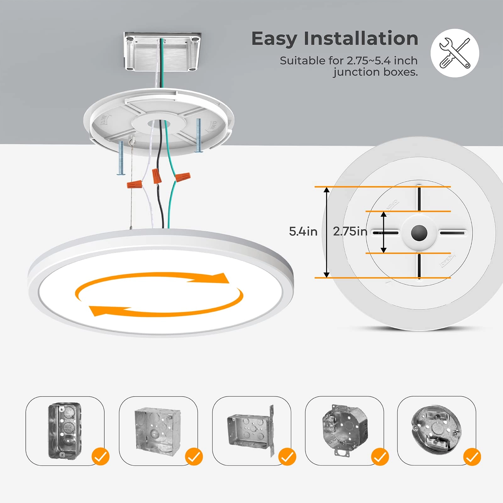 LS-CL-G2 - 3000K 4000K 5000K Dimmable