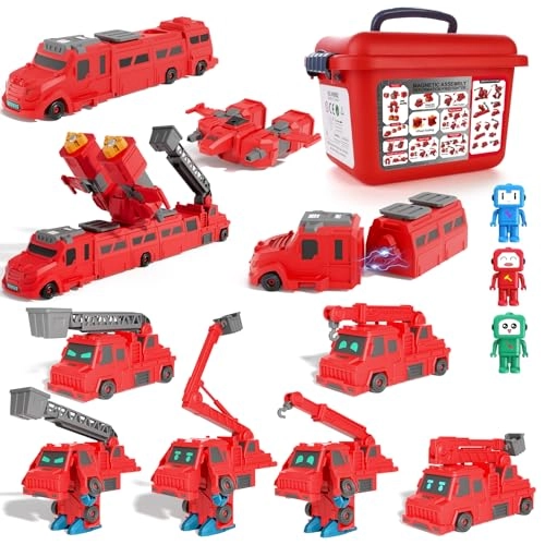 Transformable Fire Truck - 19-piece