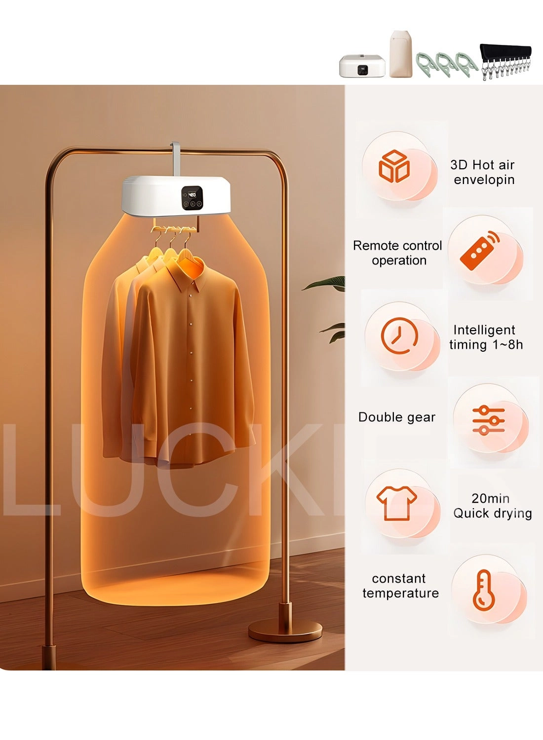 Portable clothes drye - 600 W