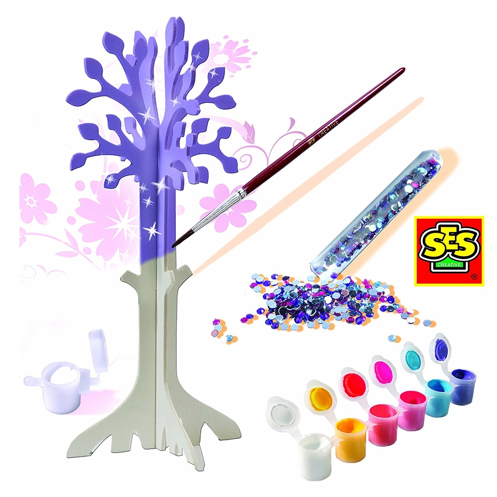 Make Your Own Jewellery Tree - Real wooden Includes glitter and paint