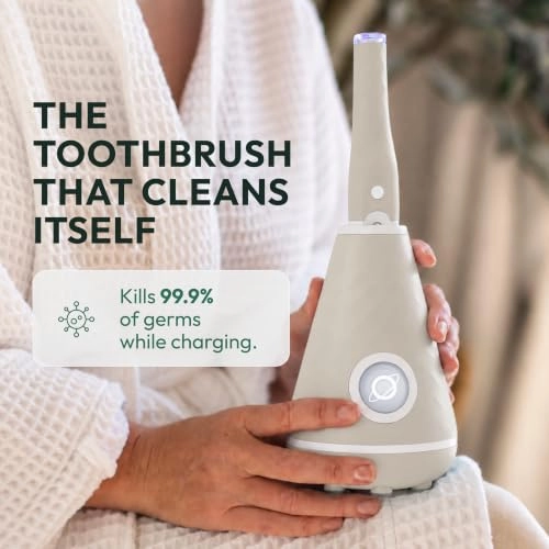 UV Sanitizing Sonic Toothbrush - Dual Speed Sandstone