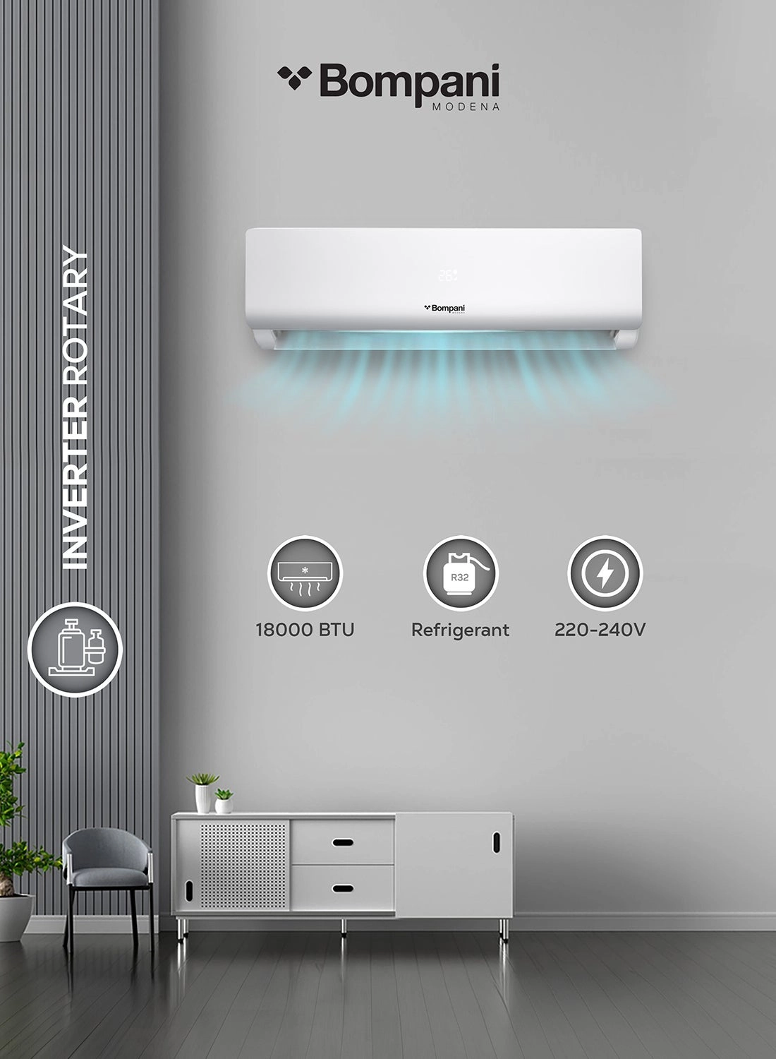 BSAC187VT - 18000 Btu Inverter Cooling only