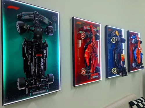 Display Wall Plate for LEGO Technic McLaren Formula 1 Racing Car 42141 - 75X45cm