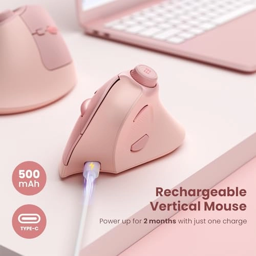 Ergonomic Vertical Mouse - Bluetooth, USB