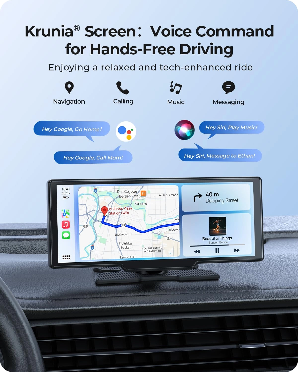 Carplay Screen - 9.26" + Dash Cam - 4K + Backup Camera - HD