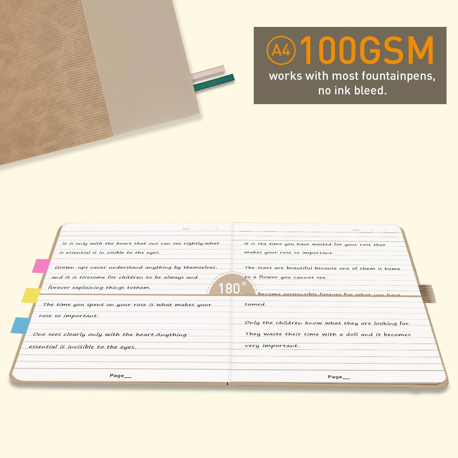 Notebook A4 Softcover - Lined 110 Pages