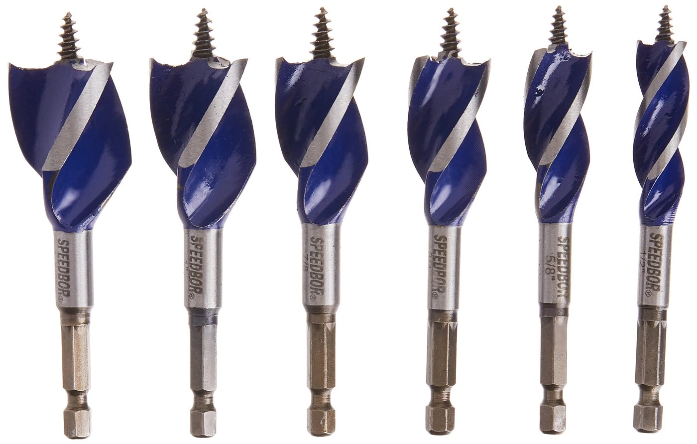 SPEEDBOR Spade Wood Drill Bit - 6Piece
