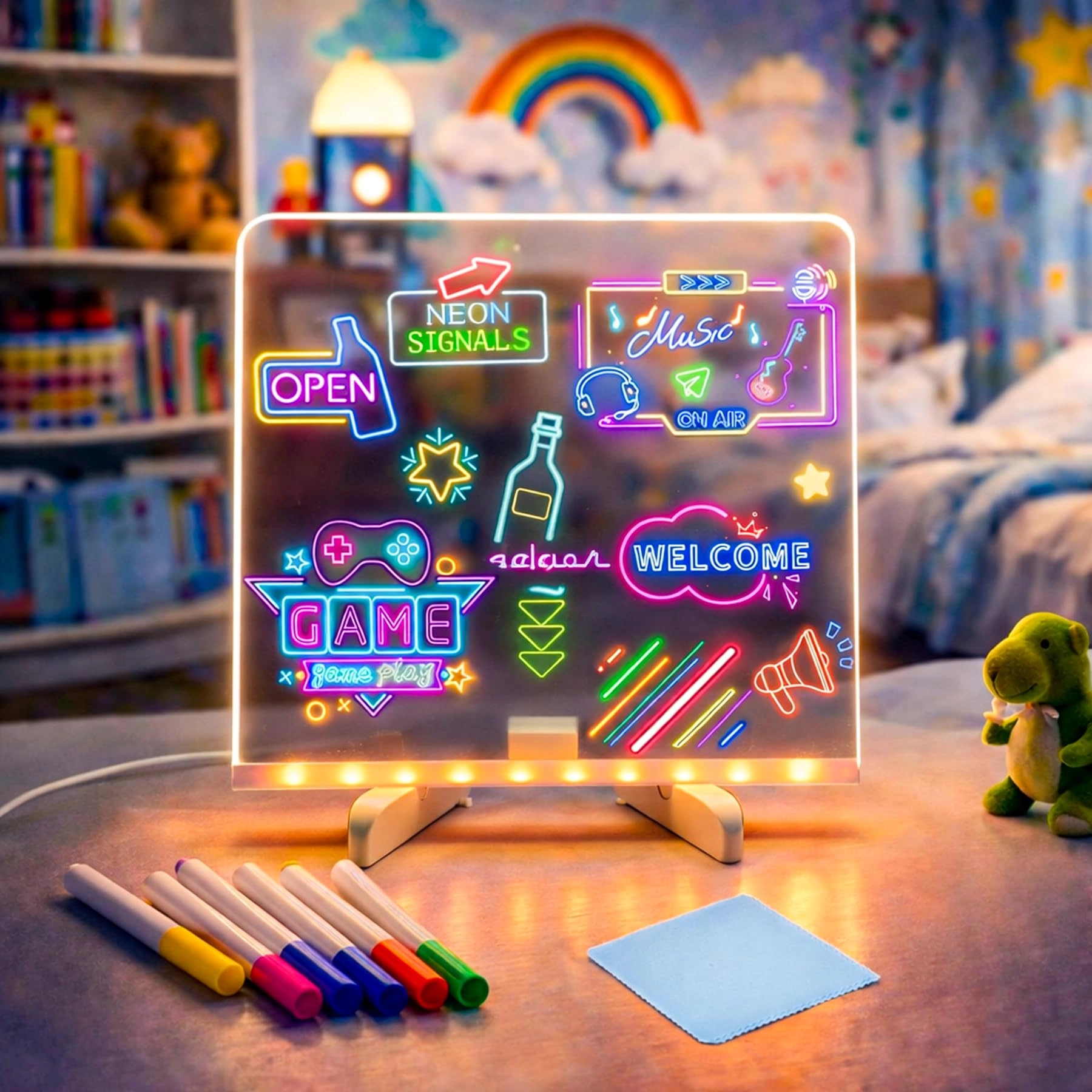 Wishkey (Used) LED Writing Pad - 20x20cm Acrylic USB