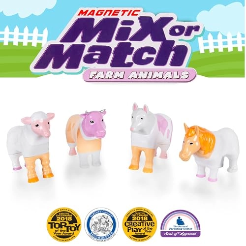 Magnetic Mix or Match Farm Animals - 24 months and up 16 pieces