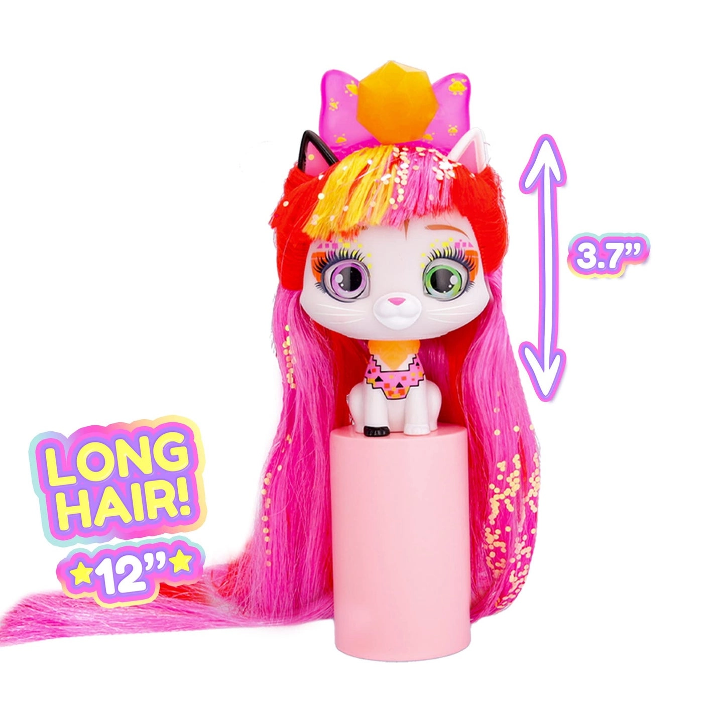 Elektra Cat Doll - Neon 10 Surprises 8 Accessories Bundle Ages 3+