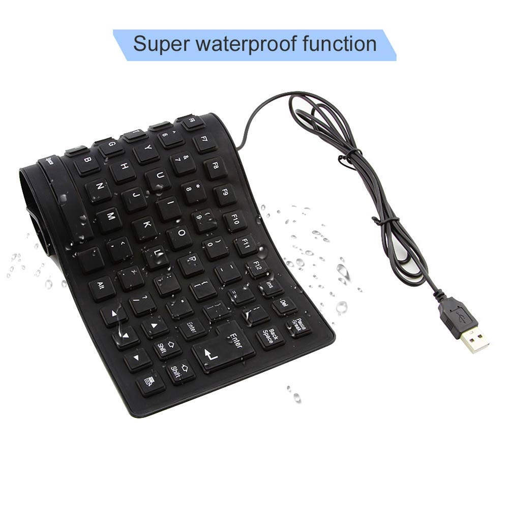 Foldable Silicone Keyboard - Wired