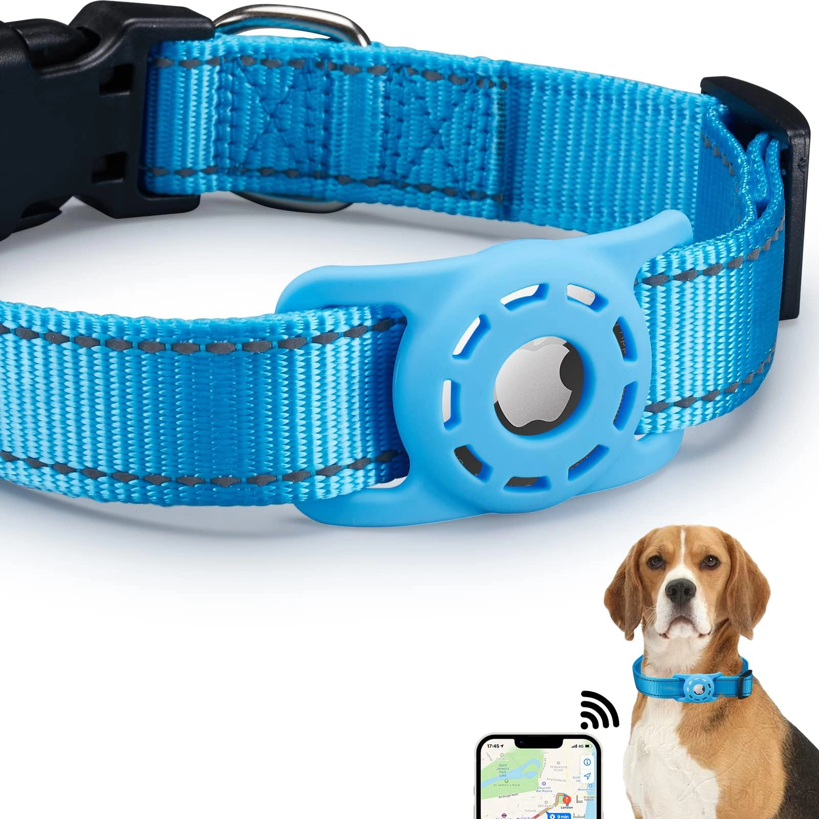 Konity Reflective Dog Collar - M: 32.00 cm -50 cm neck Dog