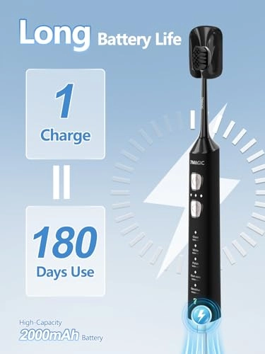 Sonic Electric Toothbrush - 3 Intensity Levels 5 Modes 40000 VPM
