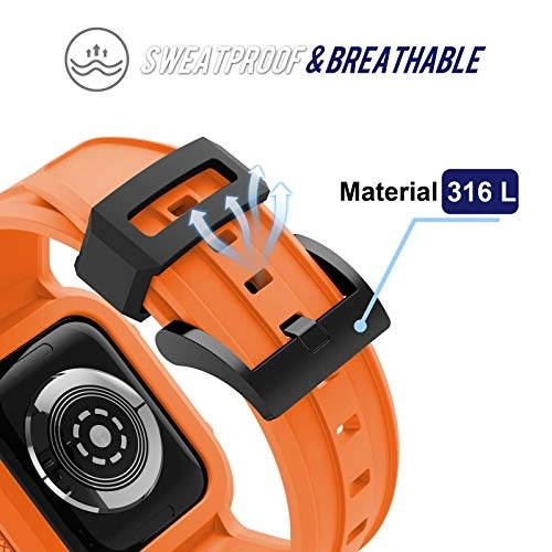 Rugged Watch Band for Apple Watch Series 9 - 44mm