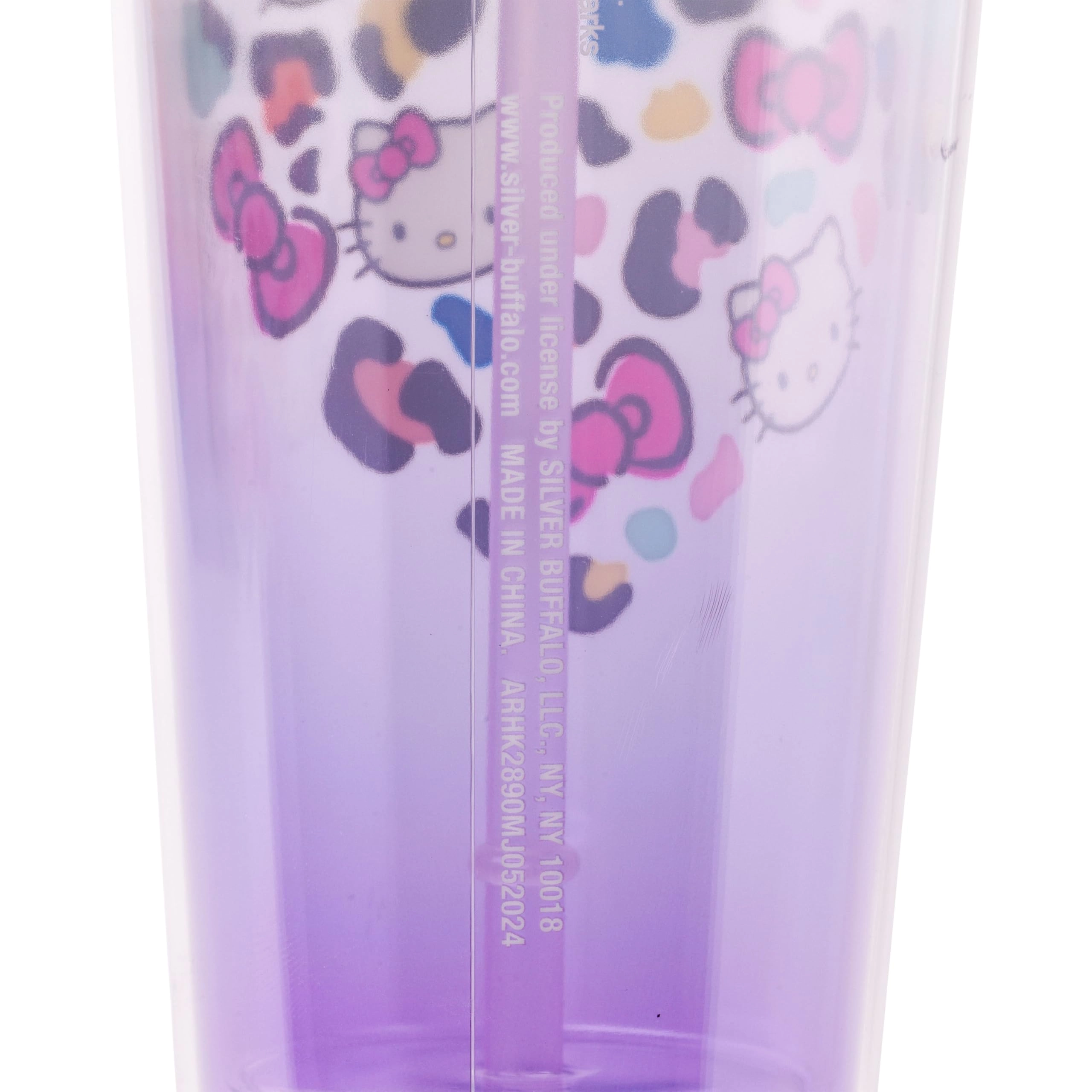 Hello Kitty Reusable Cup - 1 pcs - Leopard Heart