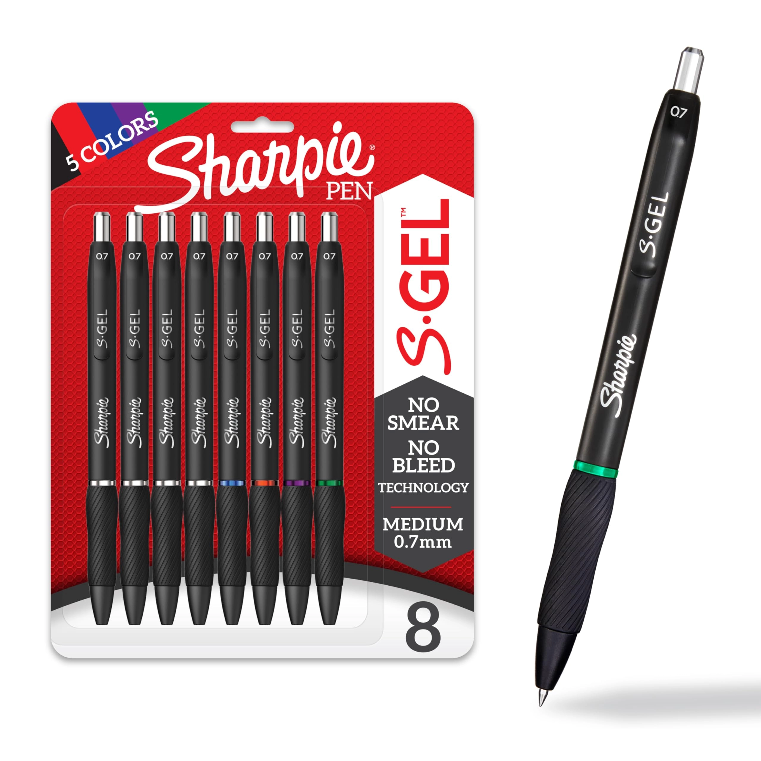 Sharpie S-Gel - 8 Count 0.7mm