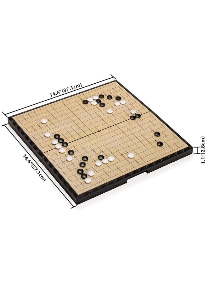 Go Game Set - Magnetic Single Convex Stones