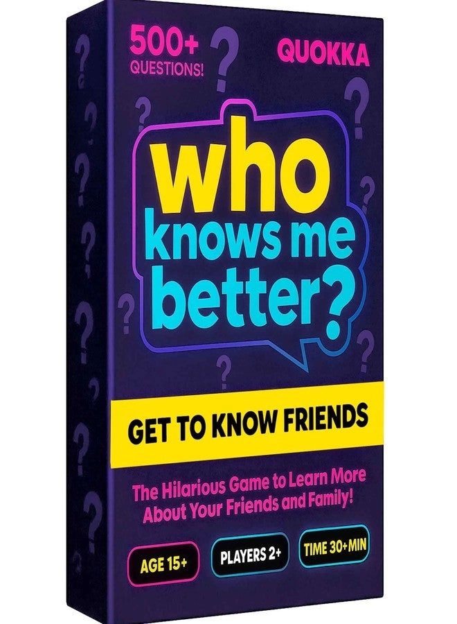 Who Knows Me Better - Card Quiz Game