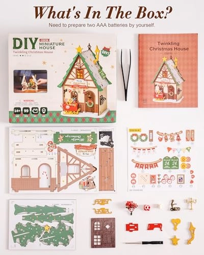 Miniature House Kit - Christmas