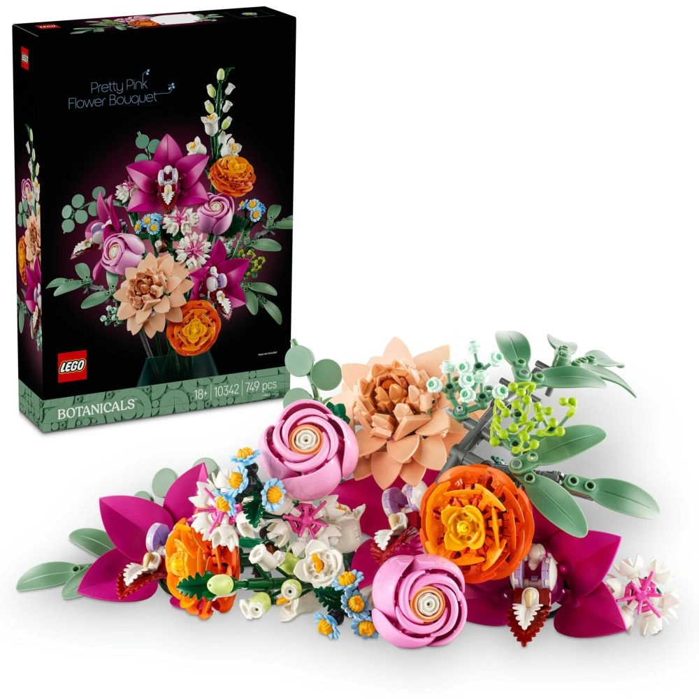 LEGO Botanicals Pretty Pink Flower Bouquet - multicolor (10342)