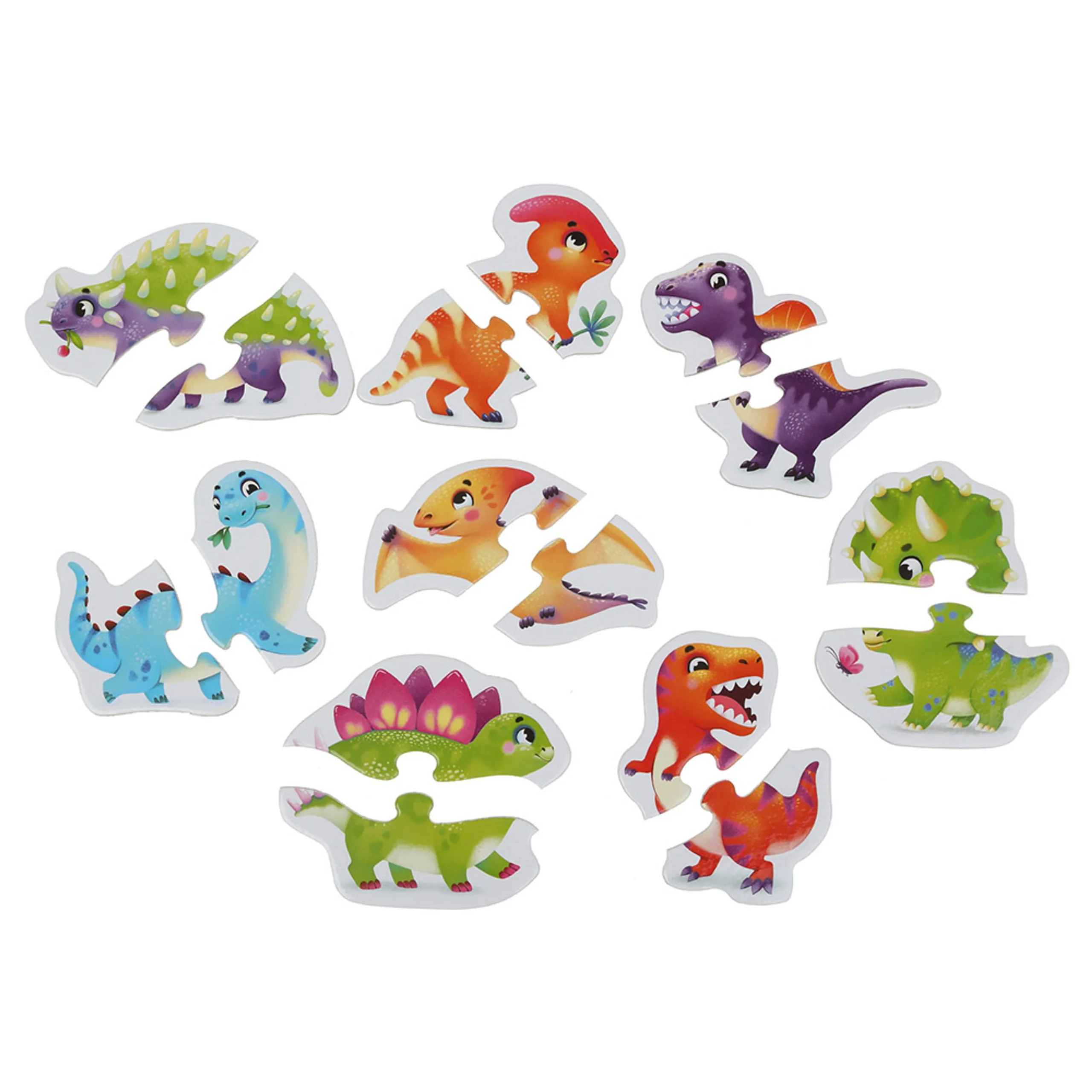 Happy Dinosaurs 8-in-1 Puzzle (MIK-15252)
