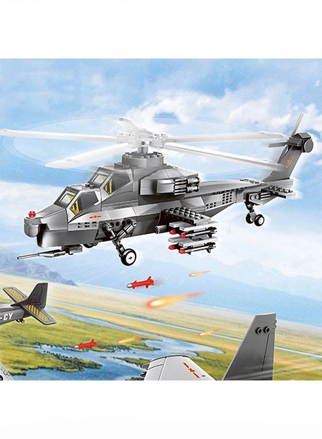 DURKU Helicopter - Model Building Kit Military