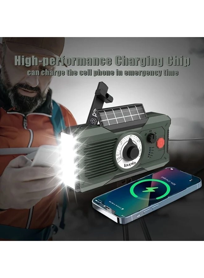 Hand Crank Emergency Radio - 5000mAh
