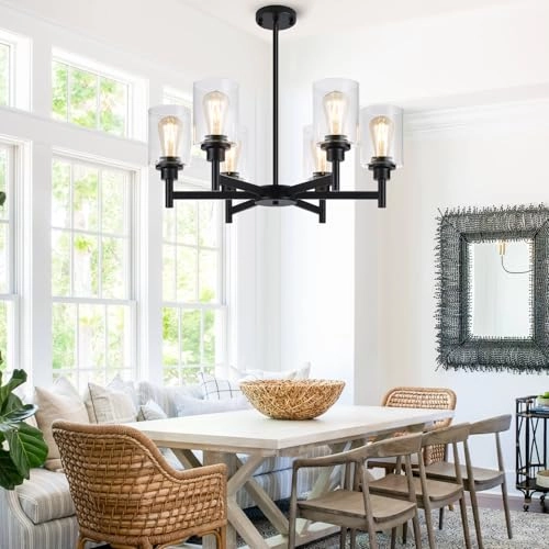 6-Light Chandelier - 25.2" to 61.2"